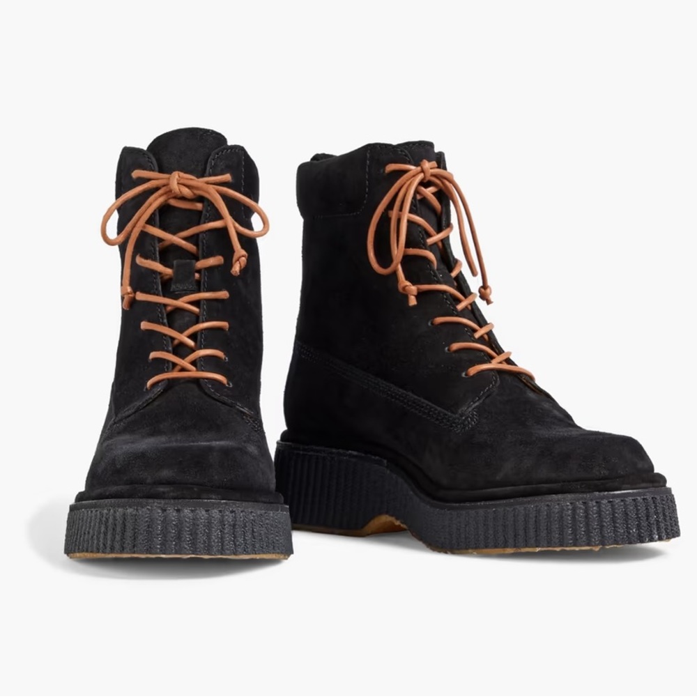 Rag and Bone Natural Suede Sloane Combat Boot